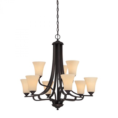 Thomas Treme 9-Light Chandelier in Espresso TK0021704